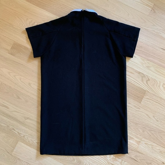 Classic Black Collared Shift Dress -Preppy and Timeless Style - Picture 5 of 5